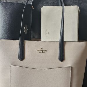 Kate Spade Black and Cream Tote Bag